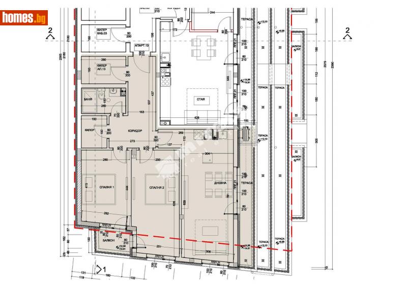 Тристаен, 120m² - Жк. Левски, Варна - Апартамент за продажба - МИРЕЛА - 112945462