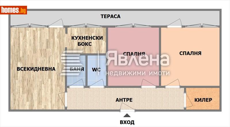 Тристаен, 67m² -  Автогарата, Варна - Апартамент за продажба - ЯВЛЕНА - 112945726