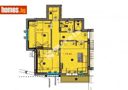 Тристаен, 70m² - Апартамент за продажба - 112957715