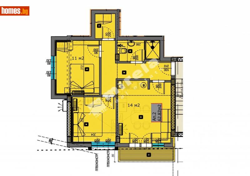 Тристаен, 70m² - Кв. Виница, Варна - Апартамент за продажба - МИРЕЛА - 112957715