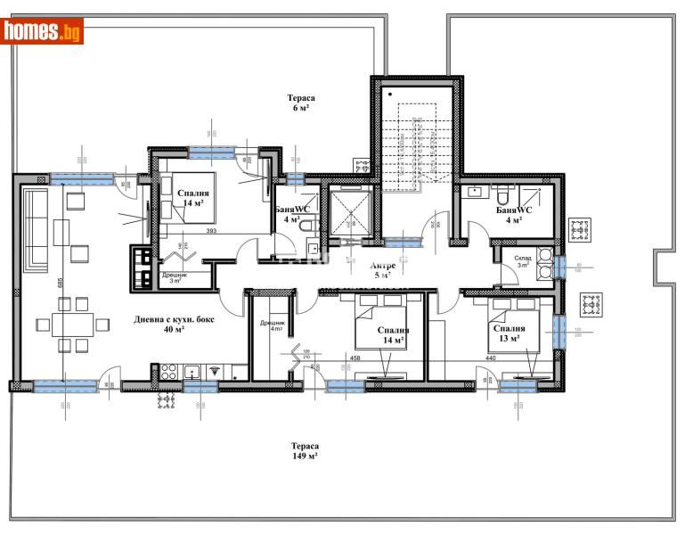 Многостаен, 368m² - Жк. Христо Ботев, Пловдив - Апартамент за продажба - КОНДОР НЕДВИЖИМИ ИМОТИ - 112958778