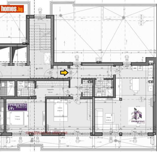 Тристаен, 156m² - Кв. Кършияка, Пловдив - Апартамент за продажба - Превилекс имоти ЕООД - 112972735