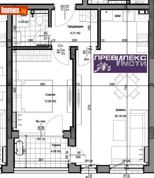 Двустаен, 68m² - Кв. Кършияка, Пловдив - Апартамент за продажба - Превилекс имоти ЕООД - 112972737