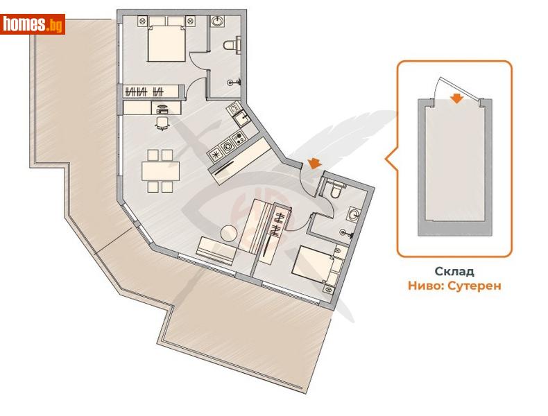 Тристаен, 172m² - Кв. Малинова Долина, София - Апартамент за продажба - ЕКС НВД - 112986198