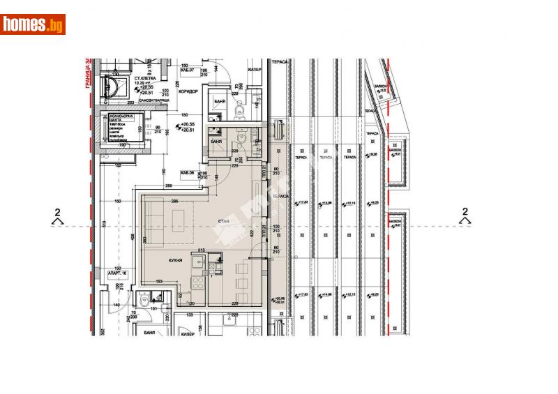 Двустаен, 54m² - Жк. Левски, Варна - Апартамент за продажба - МИРЕЛА - 112996547