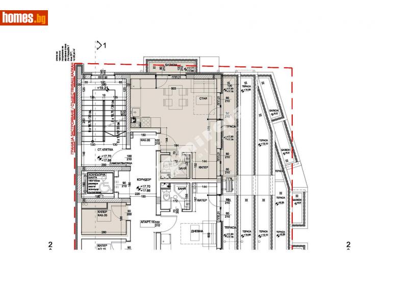 Двустаен, 52m² - Жк. Левски, Варна - Апартамент за продажба - МИРЕЛА - 112996551