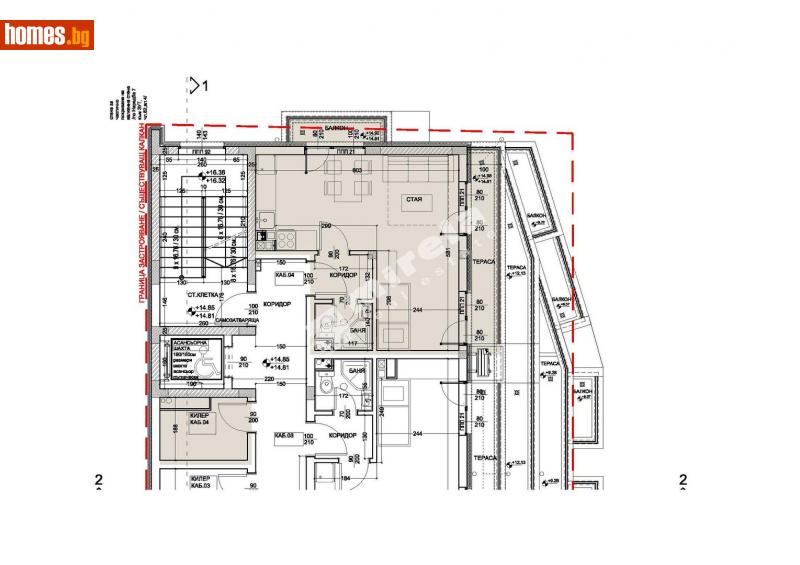 Двустаен, 60m² - Жк. Левски, Варна - Апартамент за продажба - МИРЕЛА - 112996553