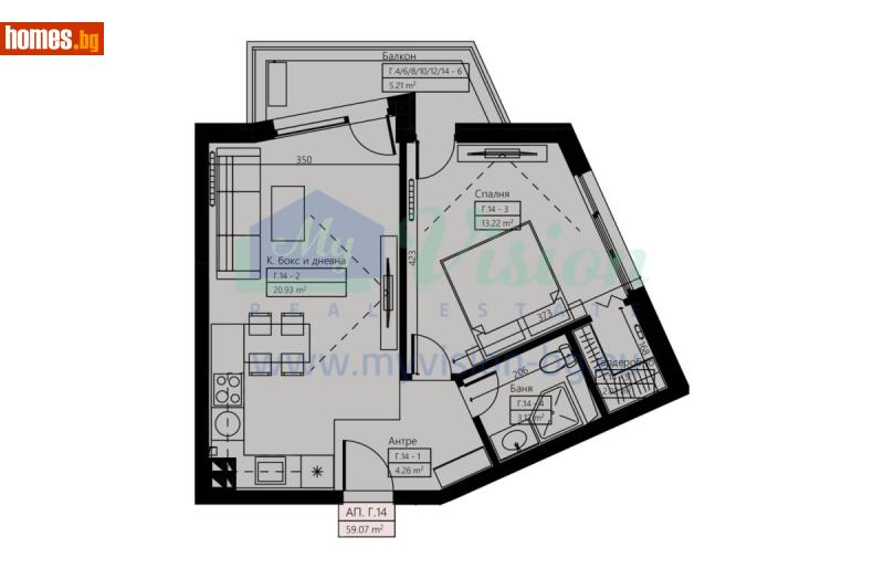 Двустаен, 70m² - Кв. Малинова Долина, София - Апартамент за продажба - Myvision Real Estate - 112998660