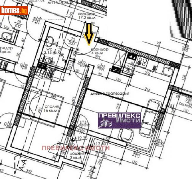 Двустаен, 62m² - Кв. Съдийски, Пловдив - Апартамент за продажба - Превилекс имоти ЕООД - 113016284