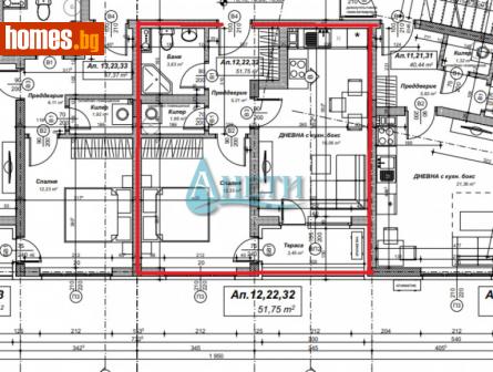 Двустаен, 59m² - Апартамент за продажба - 113034470
