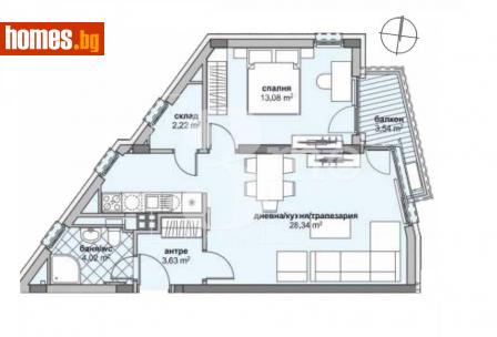 Двустаен, 81m² - Апартамент за продажба - 113040313