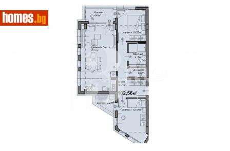 Тристаен, 102m² - Апартамент за продажба - 113040422