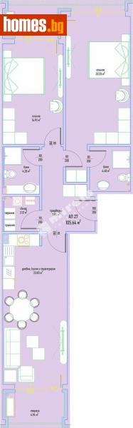 Тристаен, 126m² - Кв. Малинова Долина, София - Апартамент за продажба - МИРЕЛА - 113041019