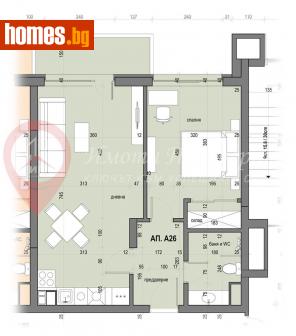 Двустаен, 76m² - Апартамент за продажба - 113054619