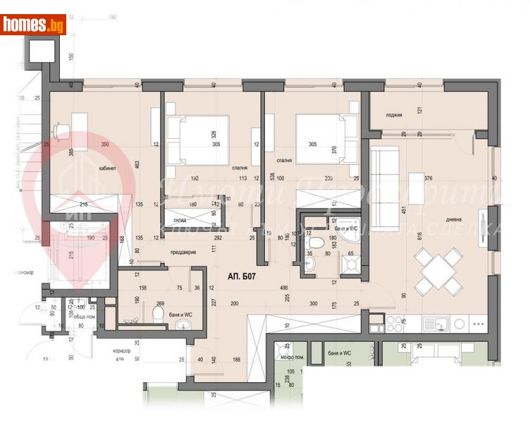 Четиристаен, 137m² - Жк. Овча Купел, София - Апартамент за продажба - Имоти Просперити - 113054623