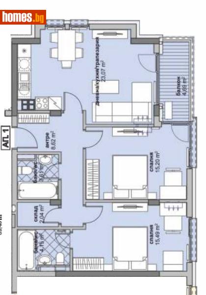 Тристаен, 108m² - Жк. Люлин 6, София - Апартамент за продажба - Титан Пропъртис - 113069012