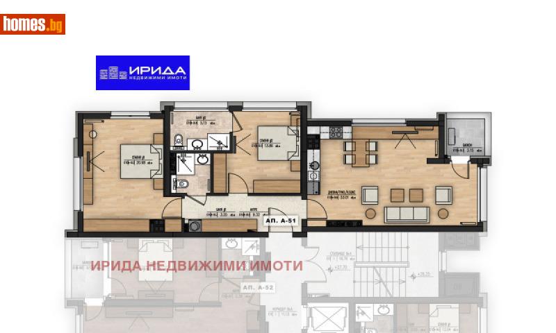 Тристаен, 127m² - Жк. Младост 1, София - Апартамент за продажба - Ирида - 113079808