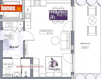 Двустаен, 79m² - Апартамент за продажба - 113099168