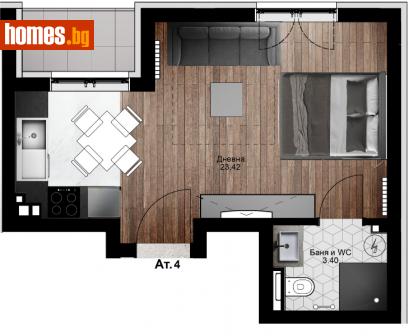Едностаен, 45m² - Апартамент за продажба - 113106056