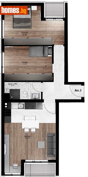 Тристаен, 102m² -  Център, Плевен - Апартамент за продажба - Домстрой ЕООД - 113106205
