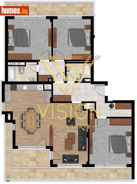 Четиристаен, 167m² - Кв. Кръстова Вада, София - Апартамент за продажба - Vision Real Estate - 113128126