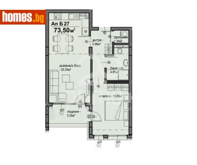 Двустаен, 73m² - Апартамент за продажба - 113130728
