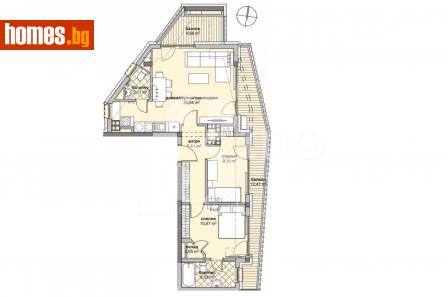 Тристаен, 117m² - Апартамент за продажба - 113137853