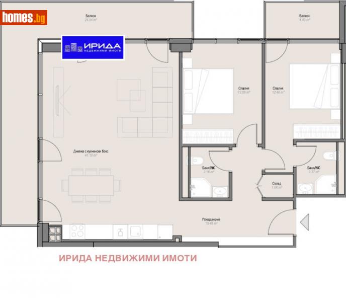 Тристаен, 148m² -  Оборище, София - Апартамент за продажба - Ирида - 113155283