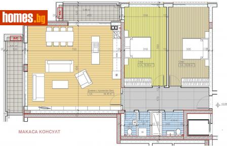 Тристаен, 158m² - Апартамент за продажба - 113158218
