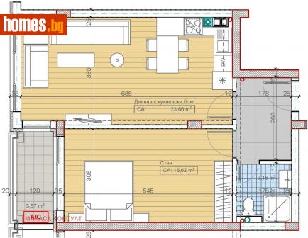 Двустаен, 71m² - Апартамент за продажба - 113158253