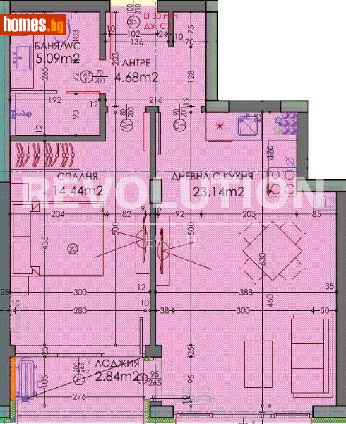 Двустаен, 71m² - Жк. Тракия, Пловдив - Апартамент за продажба - Revolution Estate Plovdiv - 113170498