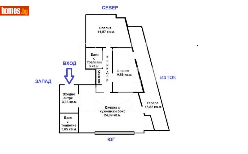 Тристаен, 109m² -  Люлин Център, София - Апартамент за продажба - 3mo офис Амалтея - 113181233