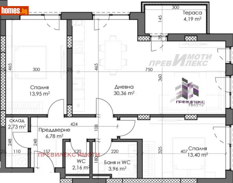 Тристаен, 111m² - Кв. Каменица , Пловдив - Апартамент за продажба - Превилекс имоти ЕООД - 113183817
