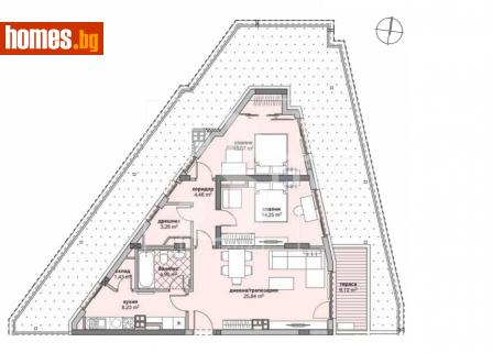 Тристаен, 122m² - Апартамент за продажба - 113198762
