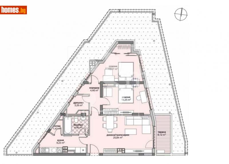 Тристаен, 122m² - Жк. Люлин 6, София - Апартамент за продажба - 3mo офис Амалтея - 113198762