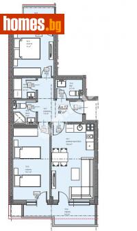 Тристаен, 95m² - Апартамент за продажба - 113199983