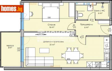 Двустаен, 89m² - Апартамент за продажба - 113202468