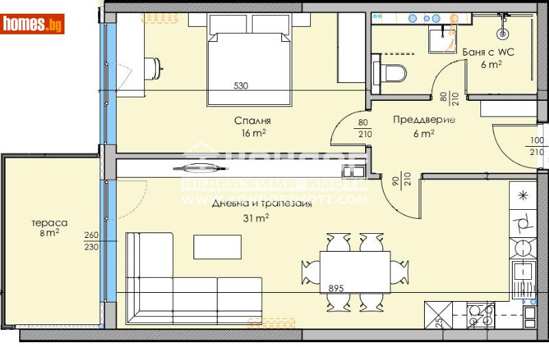 Двустаен, 89m² - Кв. Кършияка, Пловдив - Апартамент за продажба - КОНДОР НЕДВИЖИМИ ИМОТИ - 113202468
