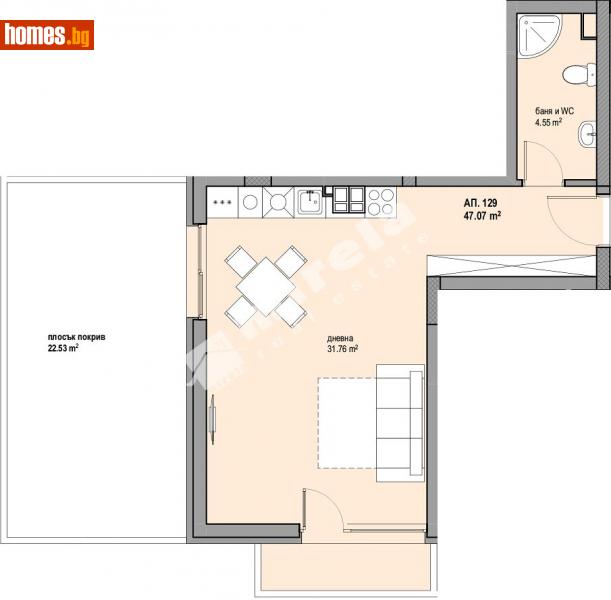 Едностаен, 56m² - София, София - град - Апартамент за продажба - МИРЕЛА - 113244708