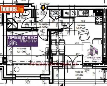Двустаен, 54m² - Апартамент за продажба - 113248323