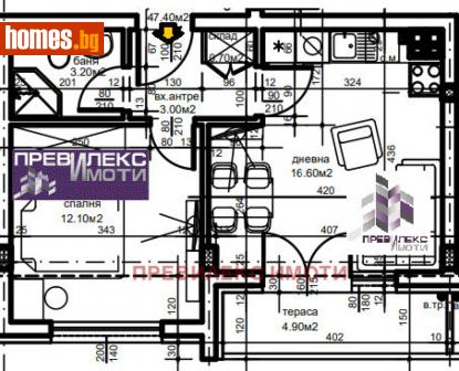 Двустаен, 54m² - Апартамент за продажба - 113248324