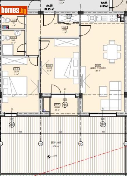 Тристаен, 99m² - Кв. Малинова Долина, София - Апартамент за продажба - Calista Estate - 113275184