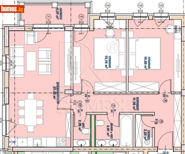 Тристаен, 120m² - Кв. Малинова Долина, София - Апартамент за продажба - Римекс Имоти - 113286645