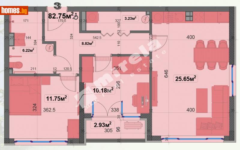 Тристаен, 94m² - Жк. Овча Купел, София - Апартамент за продажба - МИРЕЛА - 113289215