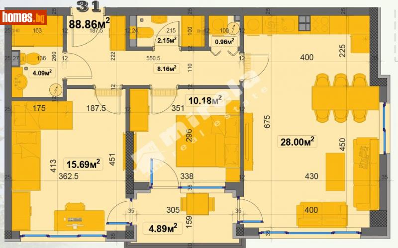 Тристаен, 101m² - Жк. Овча Купел, София - Апартамент за продажба - МИРЕЛА - 113289323
