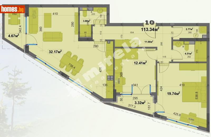Тристаен, 129m² - Жк. Овча Купел, София - Апартамент за продажба - МИРЕЛА - 113289380