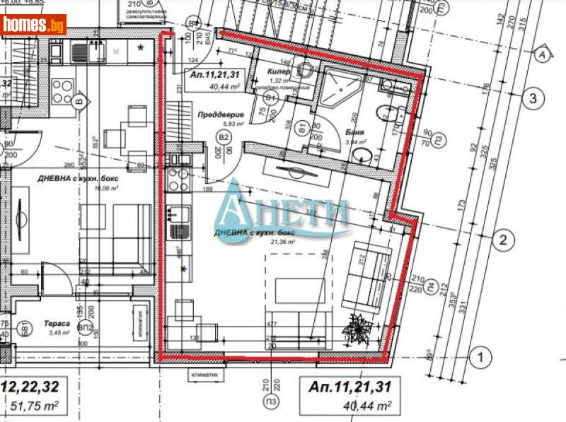 Едностаен, 46m² - Жк. Левски В, София - Апартамент за продажба - АНЕТИ - 113294488