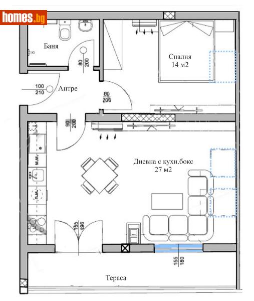 Двустаен, 84m² - Жк. Христо Ботев, Пловдив - Апартамент за продажба - КОНДОР НЕДВИЖИМИ ИМОТИ - 113301860