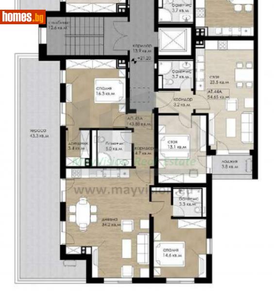 Тристаен, 172m² - Жк. Дружба 2, София - Апартамент за продажба - Myvision Real Estate - 113306457