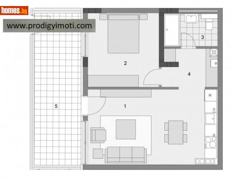 Двустаен, 86m² - Кв. Манастирски Ливади, София - Апартамент за продажба - Продиджи - 113306600